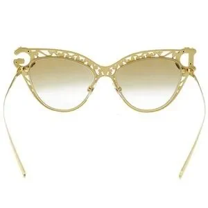 ? Dolce and Gabbana Baroque Sunglasses DG Baroque Sunglasses in Black and Gold for Women  main image 4
